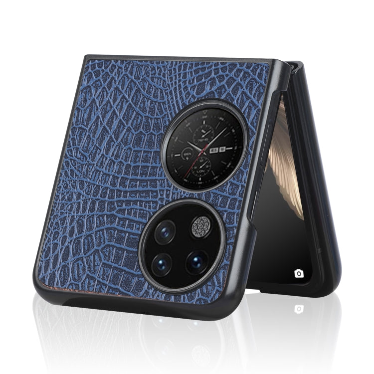 For Huawei P50 Pocket Crocodile Texture Folding Phone Case