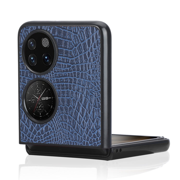 For Huawei P50 Pocket Crocodile Texture Folding Phone Case