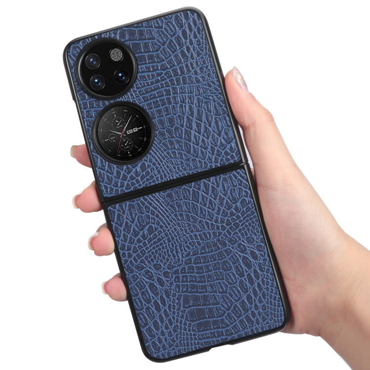 For Huawei P50 Pocket Crocodile Texture Folding Phone Case
