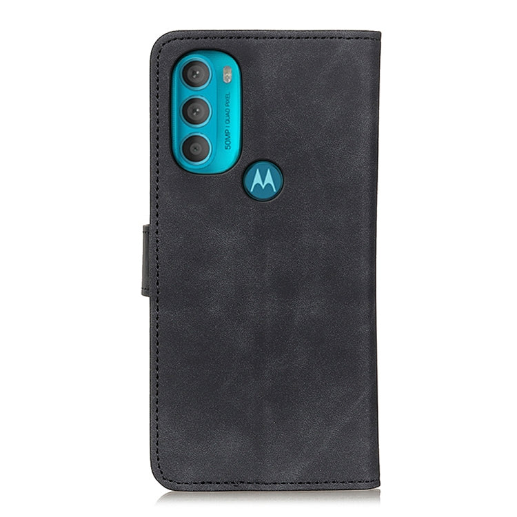For Motorola Moto G71 5G KHAZNEH Retro Texture Horizontal Flip Leather Phone Case
