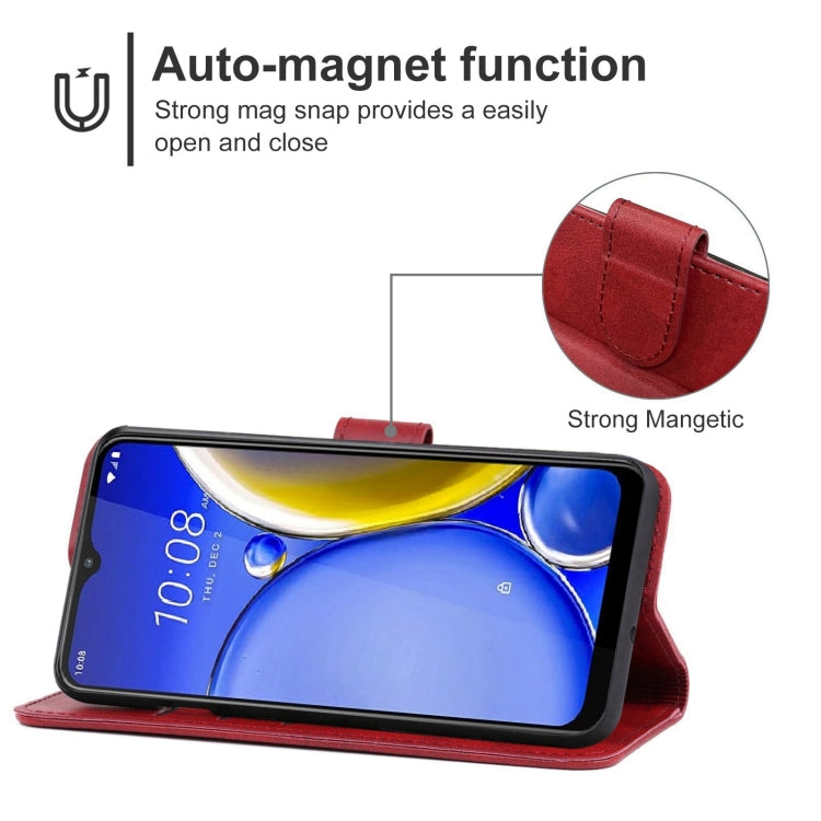 Leather Phone Case For HTC Wildfire E2 Plus