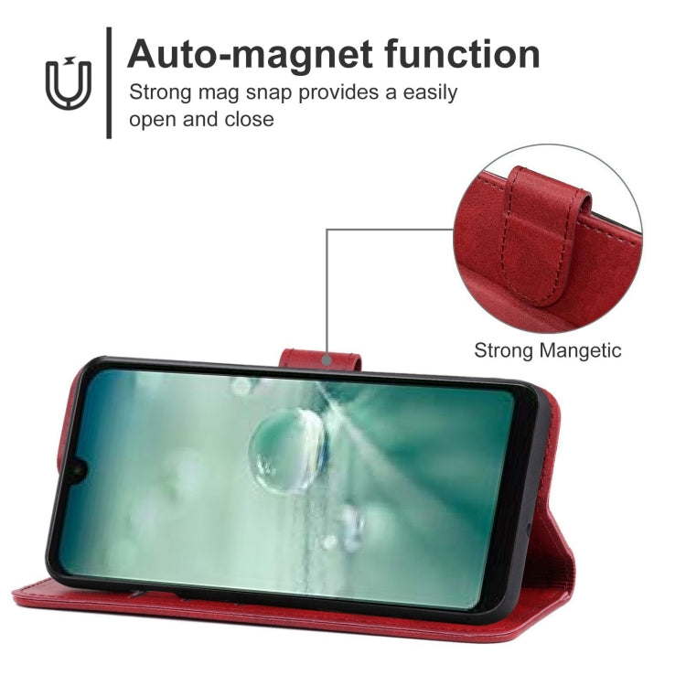 Leather Phone Case For Sharp Aquos Wish