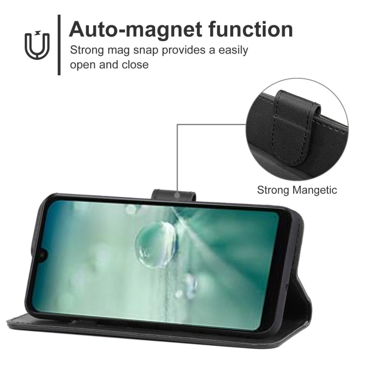 Leather Phone Case For Sharp Aquos Wish