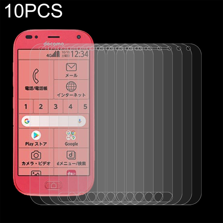 10 PCS 0.26mm 9H 2.5D Tempered Glass Film For Fujitsu F-42A