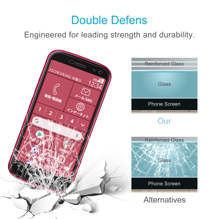 10 PCS 0.26mm 9H 2.5D Tempered Glass Film For Fujitsu F-52B