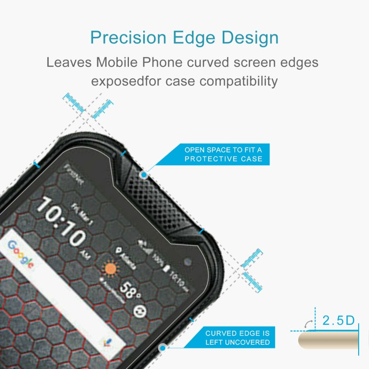 10 PCS 0.26mm 9H 2.5D Tempered Glass Film For Kyocera DuraForce PRO 2 FIRSTNET