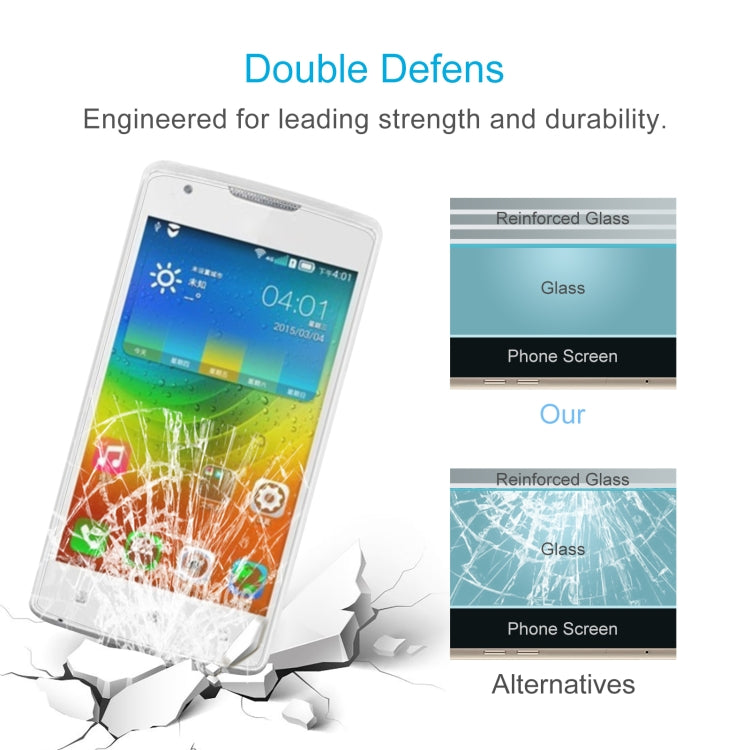 10 PCS 0.26mm 9H 2.5D Tempered Glass Film For Lenovo A2800