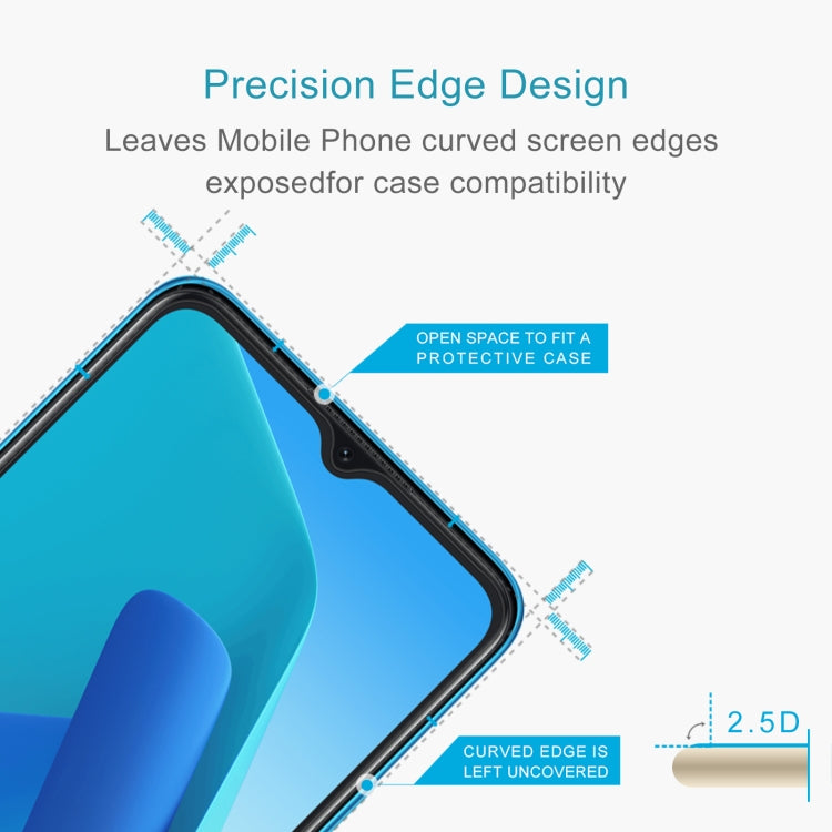10 PCS 0.26mm 9H 2.5D Tempered Glass Film For OPPO A16K