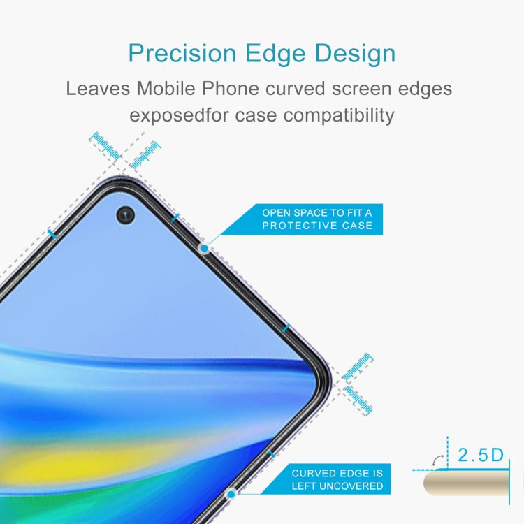 10 PCS 0.26mm 9H 2.5D Tempered Glass Film For OPPO A95