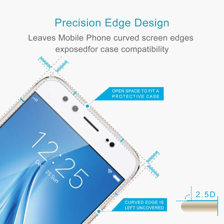 10 PCS 0.26mm 9H 2.5D Tempered Glass Film For vivo V5 Plus
