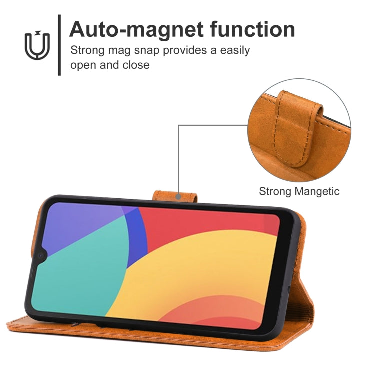 For Alcatel 1L Pro 2021 Leather Phone Case