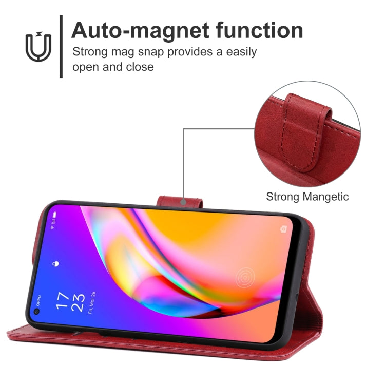 For OPPO F19s Leather Phone Case