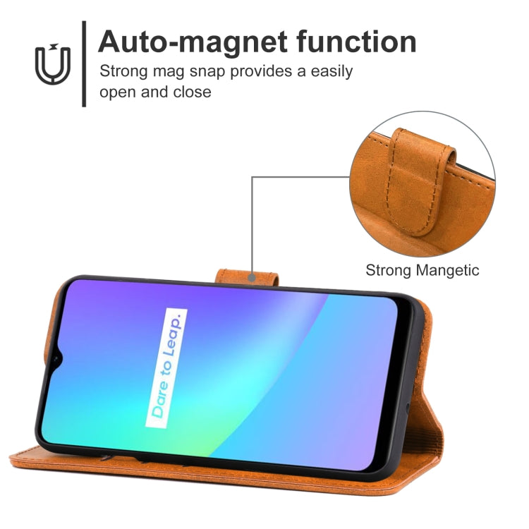 For OPPO Realme C25s Leather Phone Case