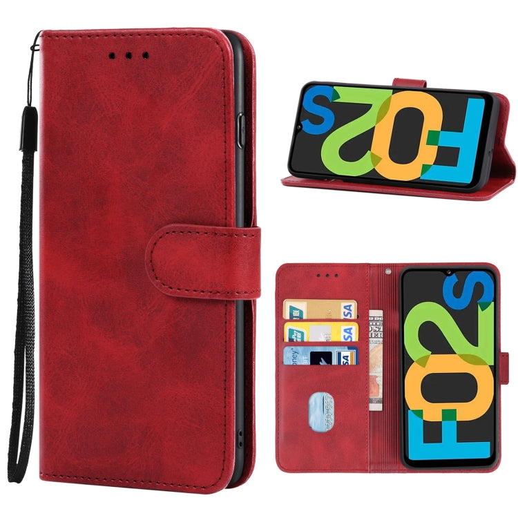 For Samsung Galaxy F02s US Version Leather Phone Case