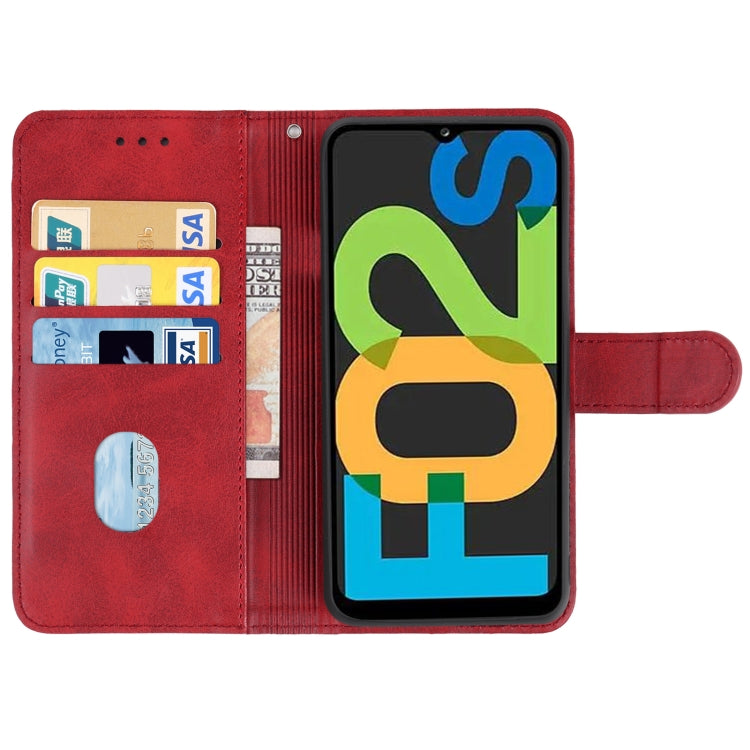 For Samsung Galaxy F02s US Version Leather Phone Case