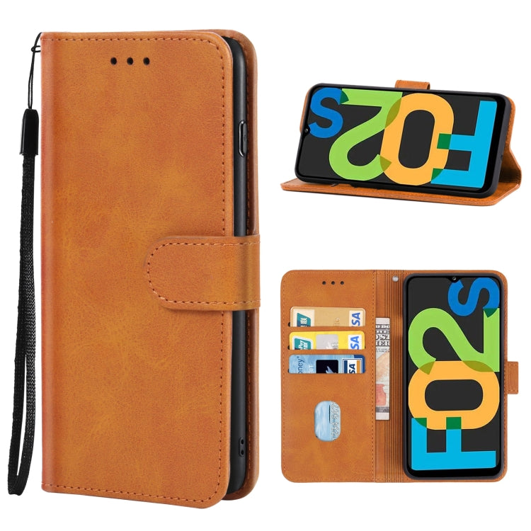 For Samsung Galaxy F02s US Version Leather Phone Case