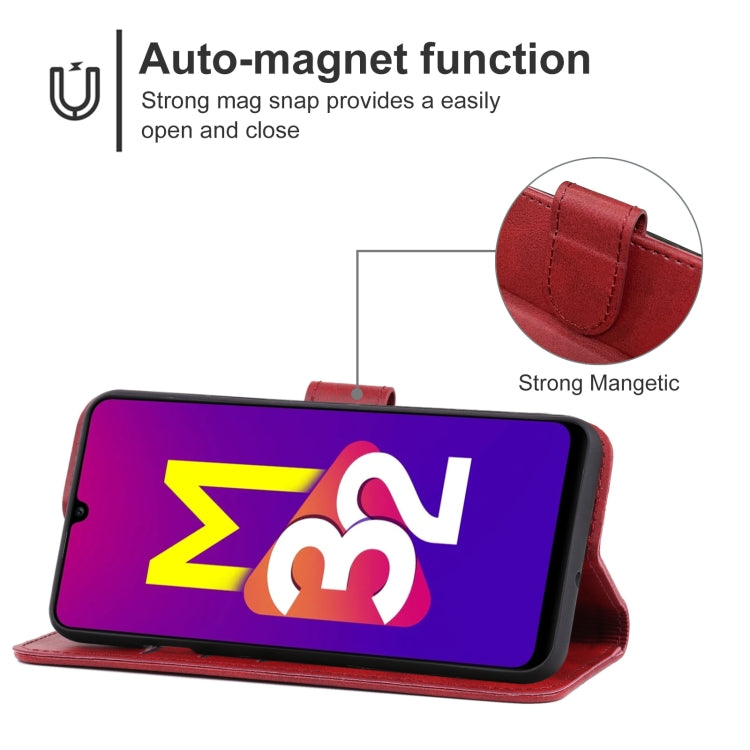 For Samsung Galaxy M32 5G Leather Phone Case