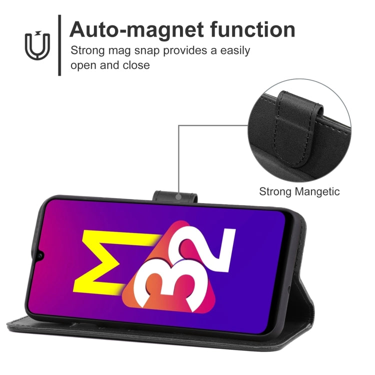 For Samsung Galaxy M32 5G Leather Phone Case