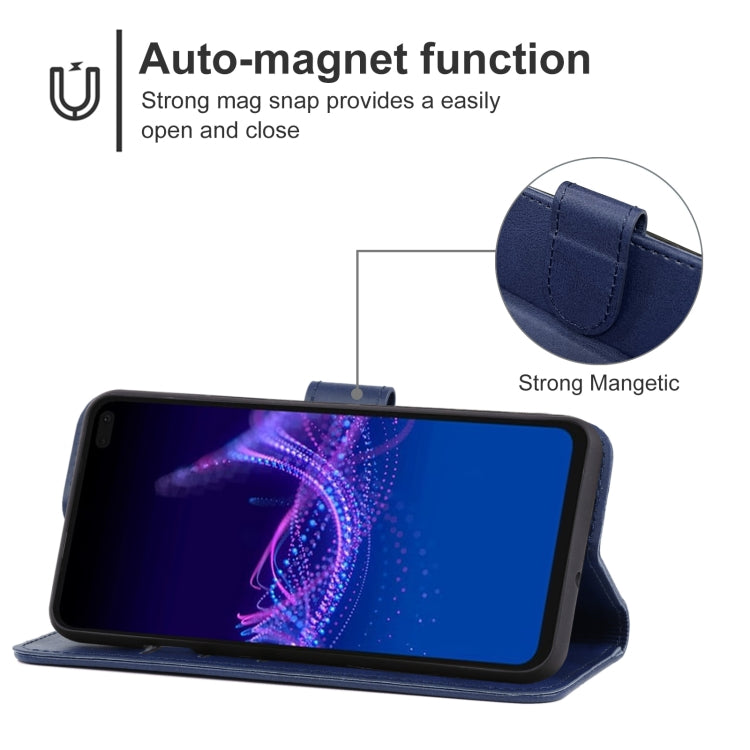 For Sharp Aquos Sense 4 Plus Leather Phone Case