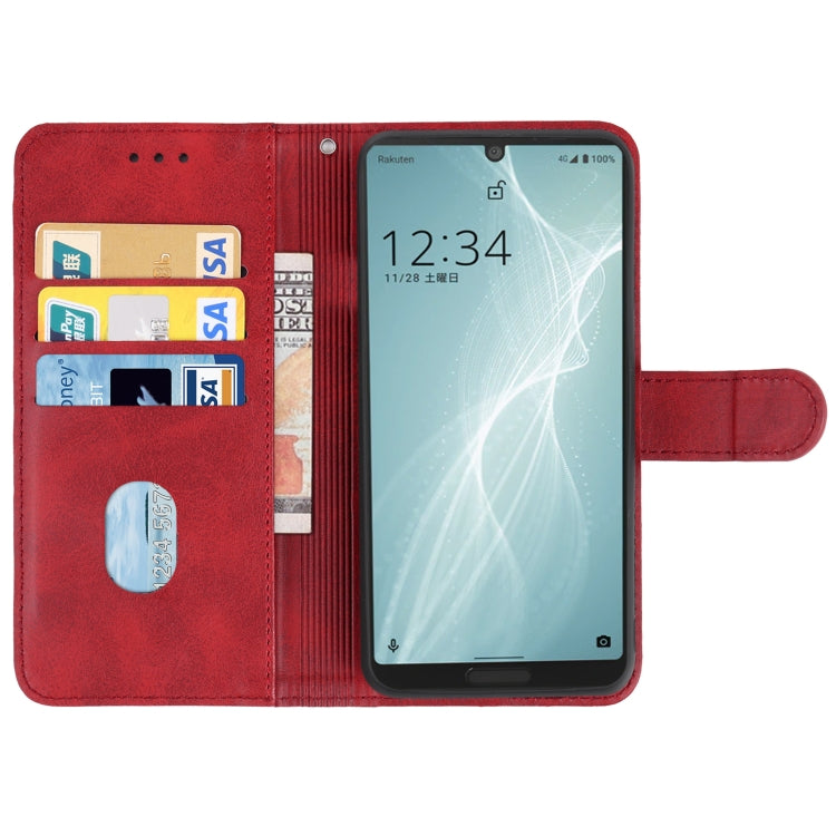 For Sharp Aquos Sense 4 Lite Leather Phone Case