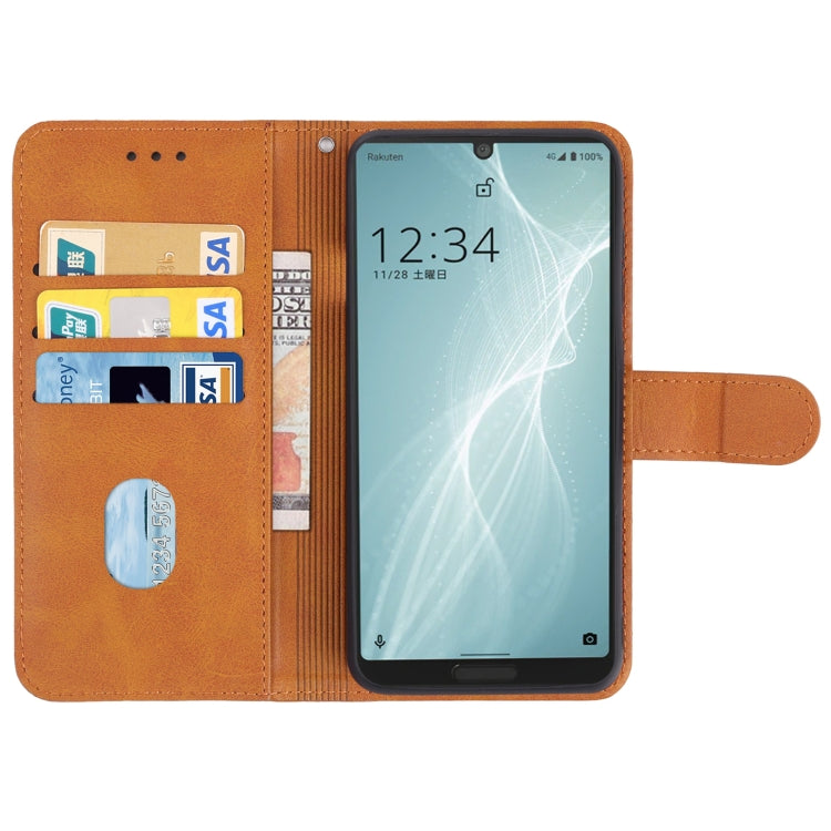 For Sharp Aquos Sense 4 Lite Leather Phone Case