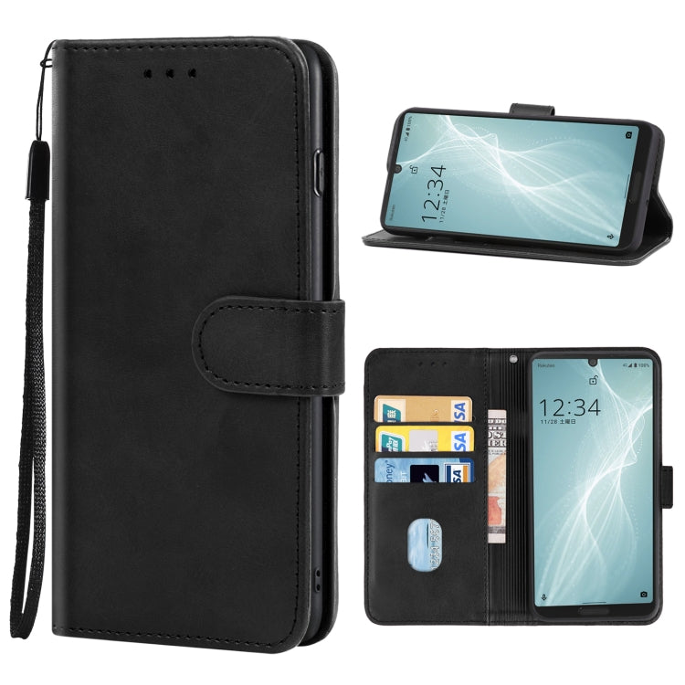 For Sharp Aquos Sense 4 Lite Leather Phone Case