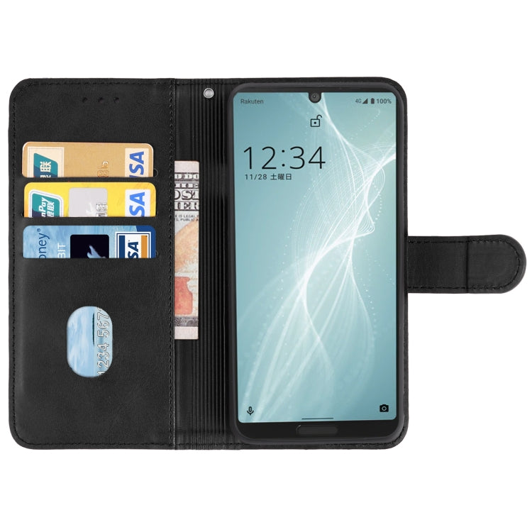 For Sharp Aquos Sense 4 Lite Leather Phone Case