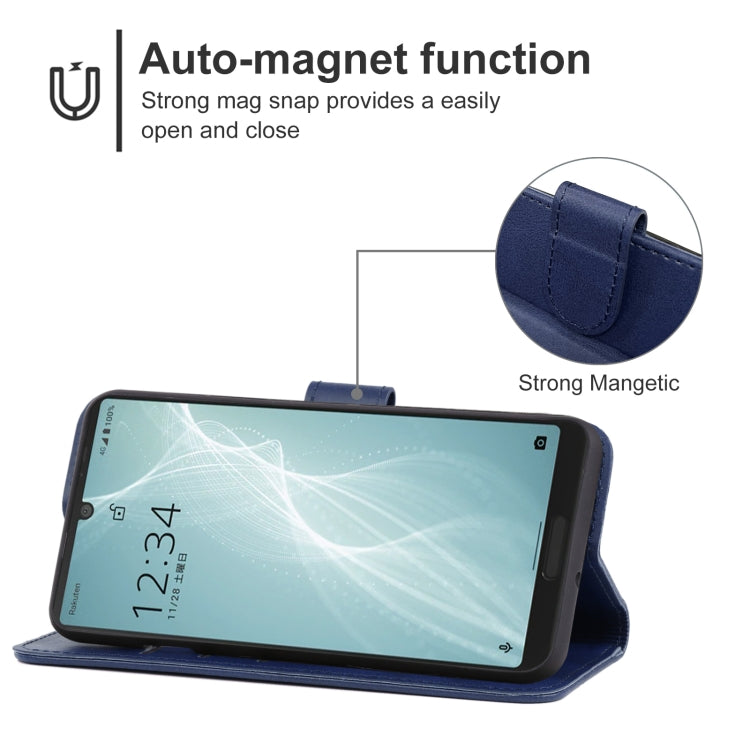 For Sharp Aquos Sense 4 Lite Leather Phone Case