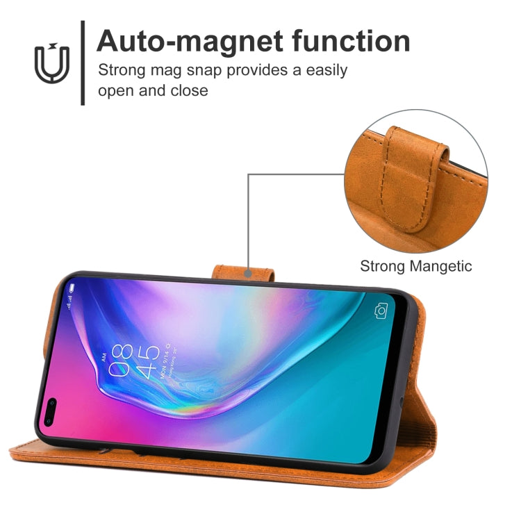 For Tecno Camon 16 Pro Leather Phone Case