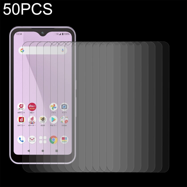 50 PCS 0.26mm 9H 2.5D Tempered Glass Film For Fujitsu Arrows WE