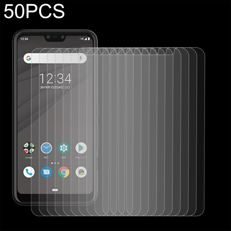 50 PCS 0.26mm 9H 2.5D Tempered Glass Film For Fujitsu Arrows M05