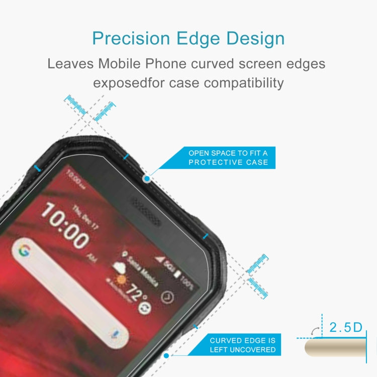 50 PCS 0.26mm 9H 2.5D Tempered Glass Film For Kyocera DuraForce Ultra 5G