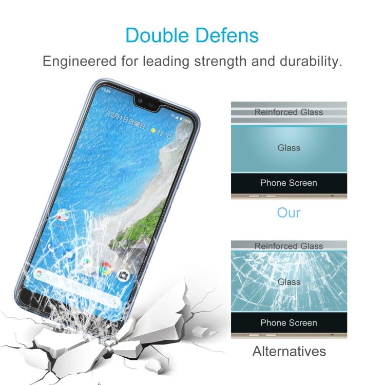 50 PCS 0.26mm 9H 2.5D Tempered Glass Film For Kyocera Android One S6