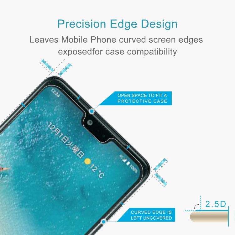 50 PCS 0.26mm 9H 2.5D Tempered Glass Film For Kyocera Android One S8