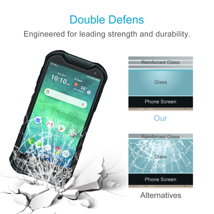 50 PCS 0.26mm 9H 2.5D Tempered Glass Film For Kyocera DuraForce PRO 2 AT&T