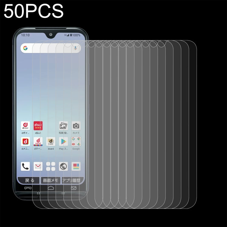 50 PCS 0.26mm 9H 2.5D Tempered Glass Film For Kyocera KY-51B