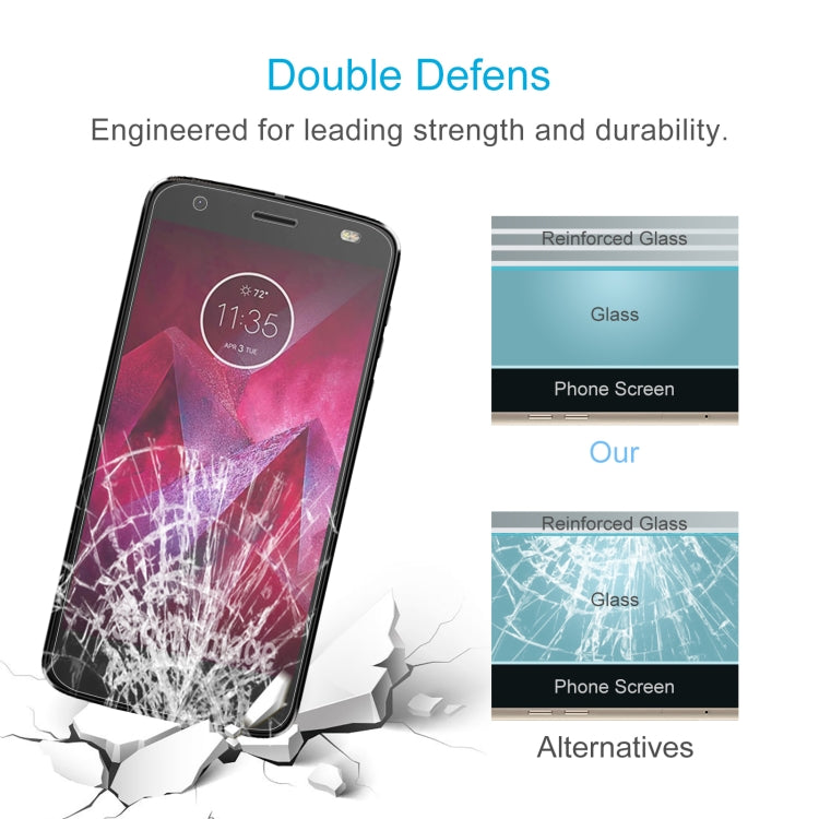 50 PCS 0.26mm 9H 2.5D Tempered Glass Film For Motorola Moto Z2 Force