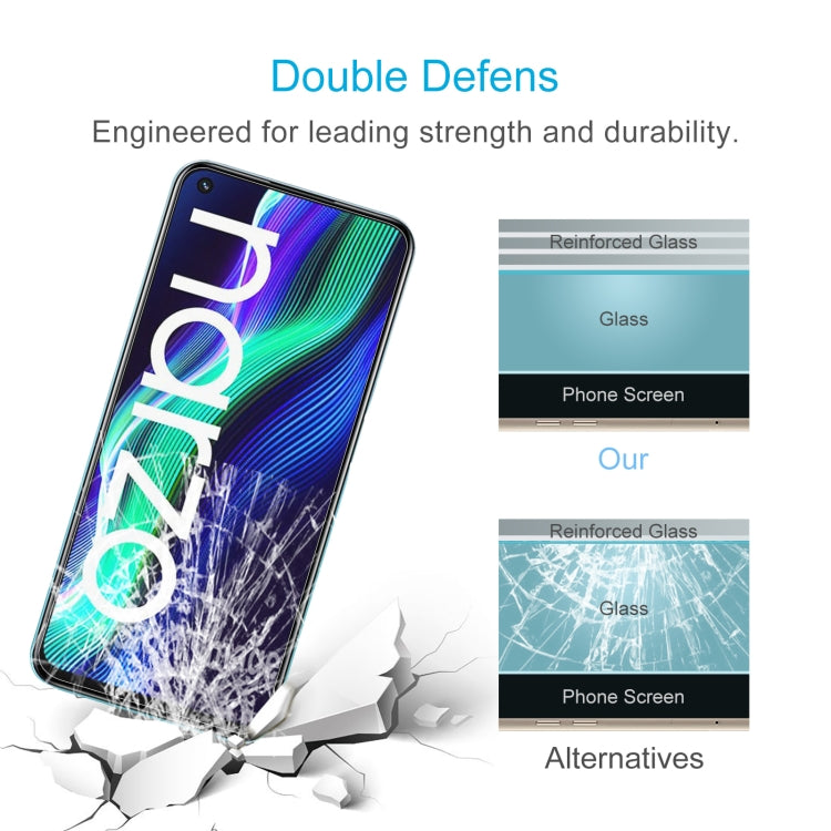 50 PCS 0.26mm 9H 2.5D Tempered Glass Film For OPPO Realme Narzo 50 / Realme Q5