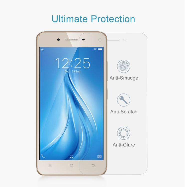 50 PCS 0.26mm 9H 2.5D Tempered Glass Film For vivo Y53