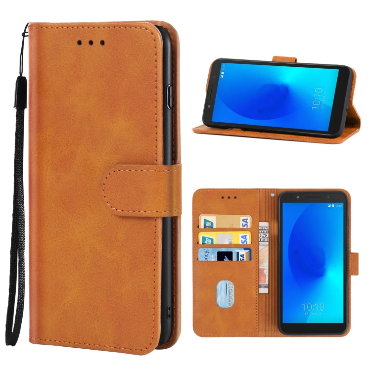 Leather Phone Case For Alcatel 1x