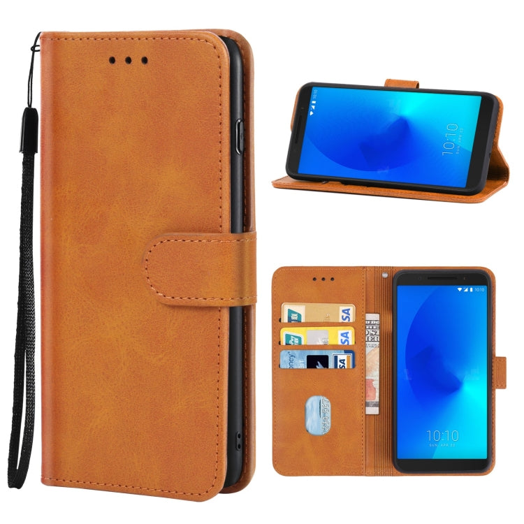 Leather Phone Case For Alcatel 3 2018