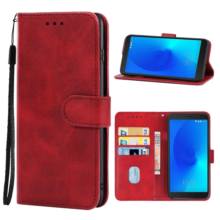 Leather Phone Case For Alcatel 3C 2018