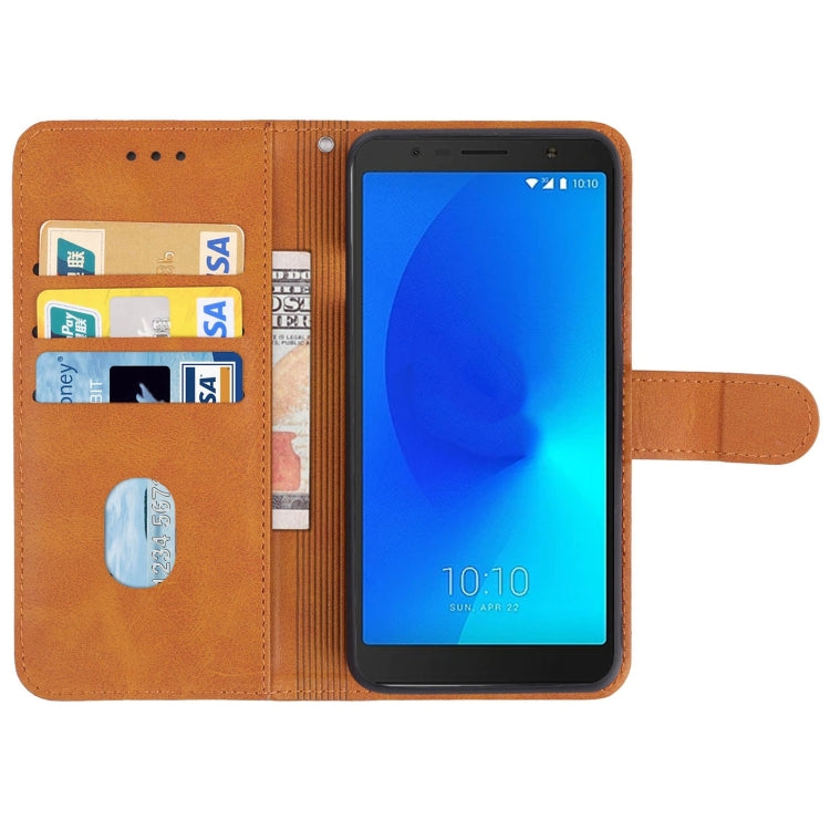 Leather Phone Case For Alcatel 3C 2018