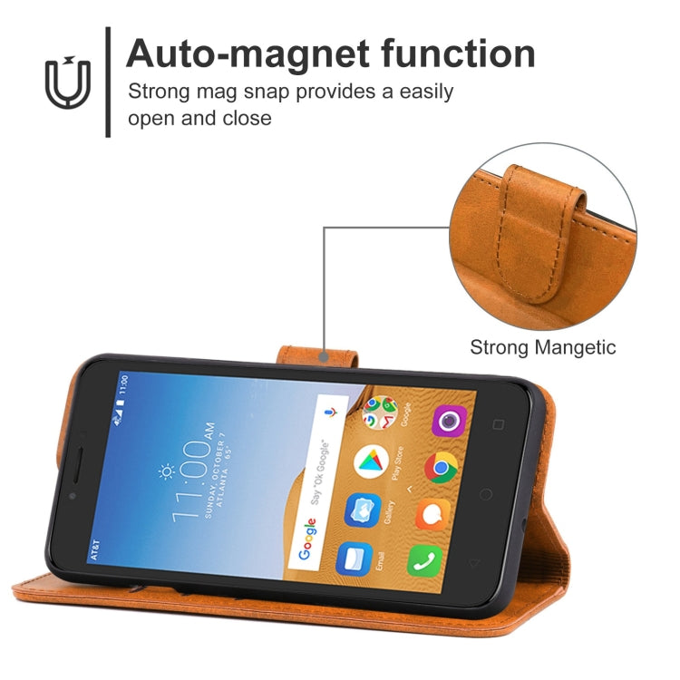 Leather Phone Case For Alcatel Tetra