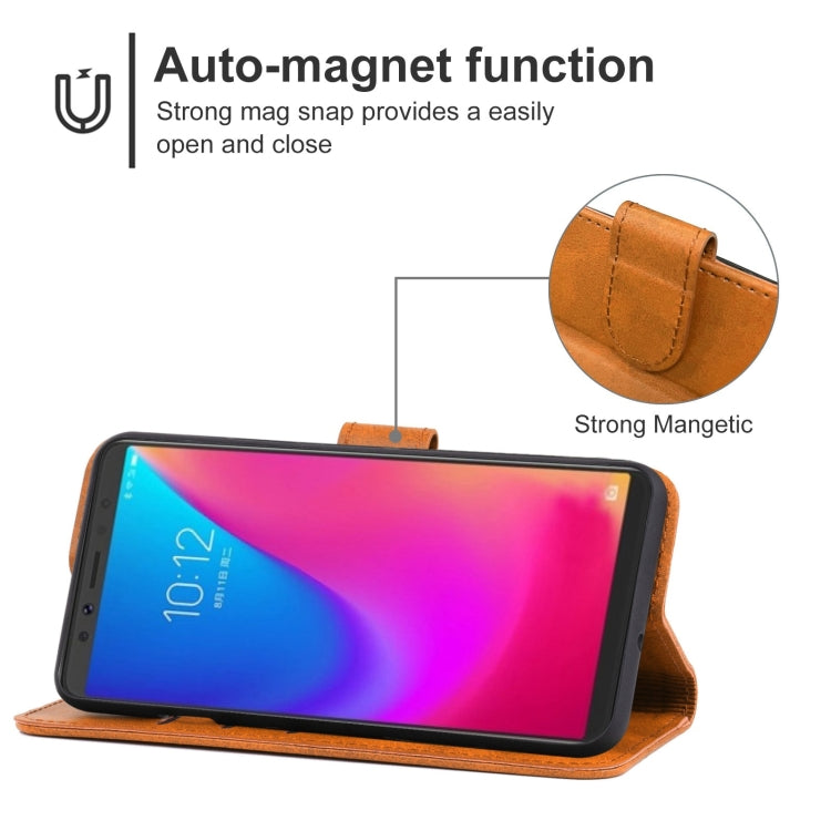 Leather Phone Case For Lenovo K5 Pro