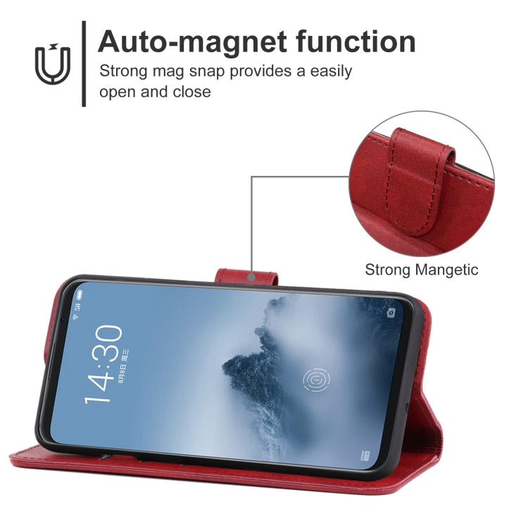 Leather Phone Case For Meizu 16 Plus