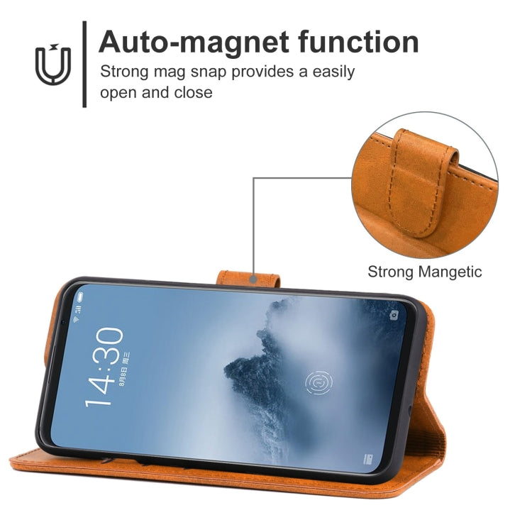 Leather Phone Case For Meizu 16 Plus
