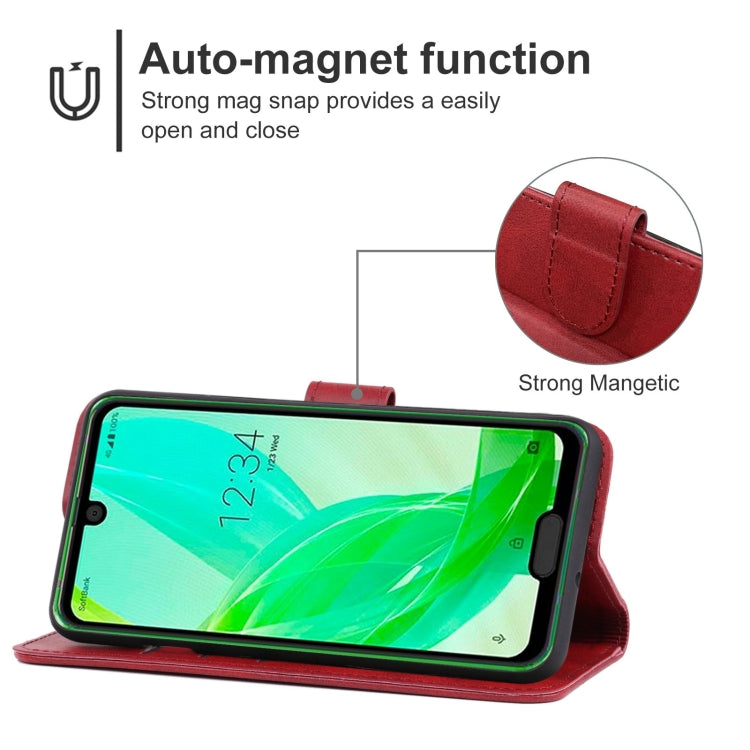 Leather Phone Case For Sharp Aquos R2