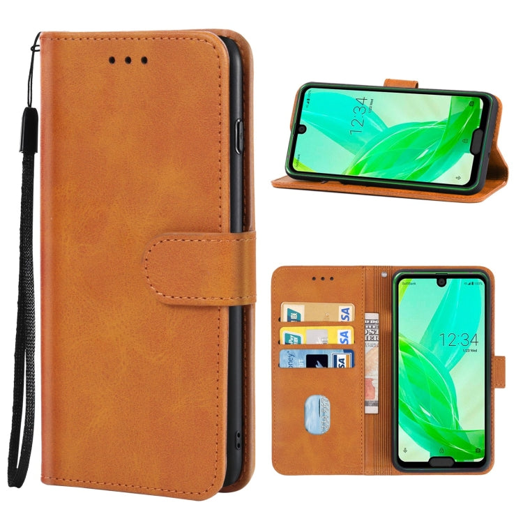 Leather Phone Case For Sharp Aquos R2