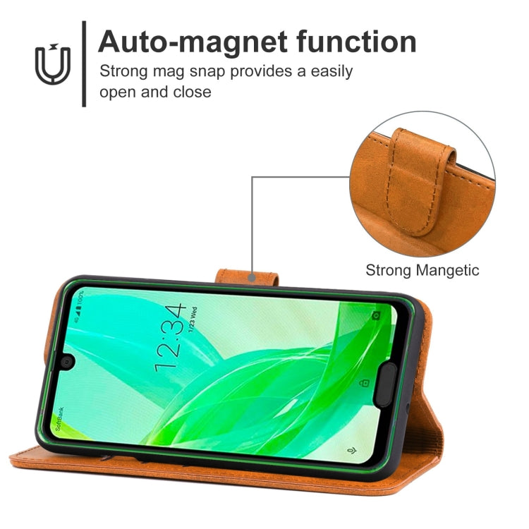 Leather Phone Case For Sharp Aquos R2